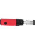 Slick And Smooth Air Straight Die Grinder Pneumatic Grinding Drilling Tool showing red lightweight aluminum body and quarter inch inlet.