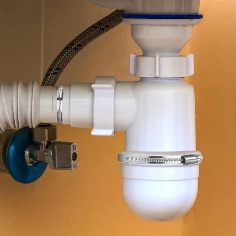 Beefy Heavy Duty Stainless Steel Hose Clamps Set 1 To 2 Inch Adjustable Worm Gear in plumbing connection
