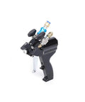 Heavy Duty PU Foam Spray Gun With Air Purge And Slick Self Cleaning Point Zero Zero Four Nozzle, side view showing controls and ergonomic grip.