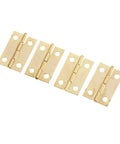 Rotating Concealed Hinges for Doors and Cabinets 10 Pieces 24 By 16 Millimeter Gold Finish Butt Hinge visible in a row
