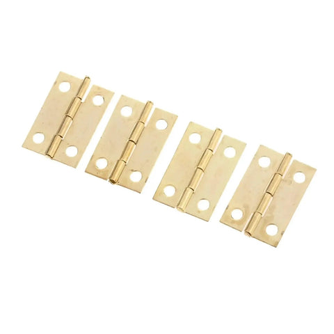 Rotating Concealed Hinges for Doors and Cabinets 10 Pieces 24 By 16 Millimeter Gold Finish Butt Hinge visible in a row