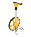 Digital Measuring Wheel With Backlit Display Telescopic Rolling Measuring Tool For Indoor Outdoor Distance Measurement, yellow wheel.