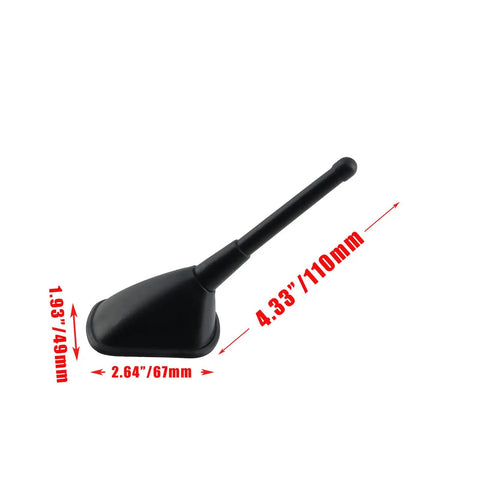 Universal Car Decorative Antenna With Adhesive Base Black Plastic Dummy Antenna Not Functional Easy Peel And Stick Car Accessory