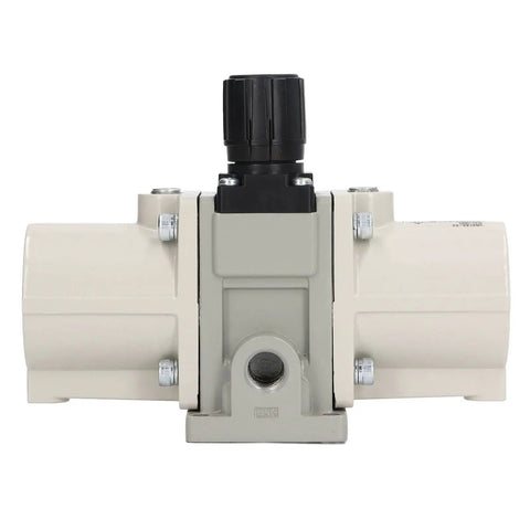 Gas Booster Pump For Industrial Air Systems, Pneumatic Booster Valve That Doubles Inlet Pressure Up To 2x front view