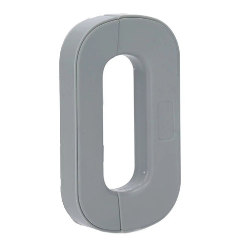 Heavy Duty ABS Refrigerator Lock With Double Finger Buttons for Childproofing Your Fridge Cabinet And Home shown in gray.