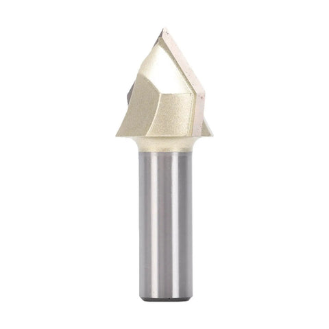 Get That Perfect V-Groove With This 1/2 Inch Shank 90 Degree Router Bit Featuring A Massive 1-1/8 Inch Dia Carbide Tipped Blade.