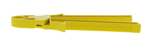 Ideal Industries 34-016 Large Fuse Puller with no-slip grip, made of yellow nylon for heavy duty electrical work.