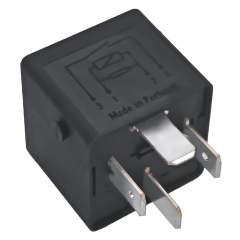 Beefy Heavy Duty 40A 12V DC 4 Pin SPST Auto Relay Pack Of 2 For VW Tiguan Q5 A4 Atlas OEM Direct Replacement Fits Bosch 0332019150 Denso 25610 3L000