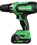 Side view of Go-To 18V Cordless Drill Driver Kit With 1/2-Inch Keyless Chuck, Compact Power Drill, 2.0Ah Lithium Battery, DS18DFX
