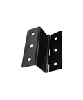 Beefy Heavy Duty 3 Fold Retro Chest Hinge Half Surface For Chest Cabinet And Furniture Matte Black 3 Inch By 1.8mm Durable Steel Made In Taiwan 2 Pack Suitable For Heavy Doors