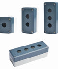 Rugged 22mm Waterproof Button Junction Box IP65 Enclosure with 1 to 6 hole options, ABS material, for industrial control panels