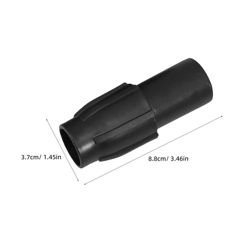 Solid 12-Piece Broom Handle Threaded Tip Repair Kit for Mops And Swabs. black plastic adapter, 8.8cm x 3.7cm