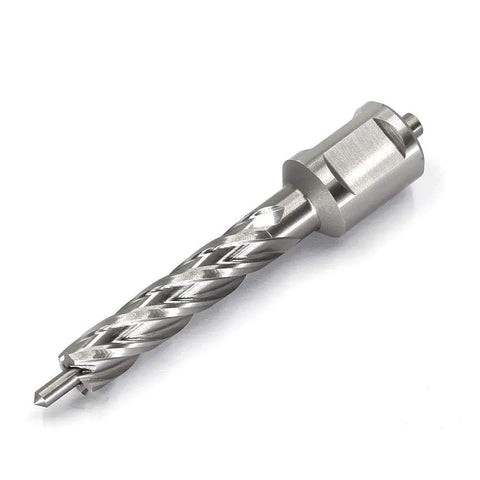 Badass Heavy Duty High Speed Steel Annular Cutter With Weldon Shank And 7/16 Inch Cut Diameter Plus 2 Inch Cutting Depth Built Tough For Magnetic Drills Mills And Large Drill Presses, detailed view of HSS cutter head.