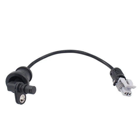 Set Of Four Abs Wheel Speed Sensors Front Rear Left Right Precision Swap For Chevy Equinox Captiva Sport Pontiac Torrent Saturn Vue Suzuki Xl 7 Years 2007 To 2015, close-up view of ABS sensor with connector.