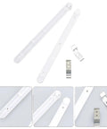 Full Extension Drawer Slides For Cabinets And Bookcases, Smooth Side Mount Rails With Quick Release Latches, Tool Free, White