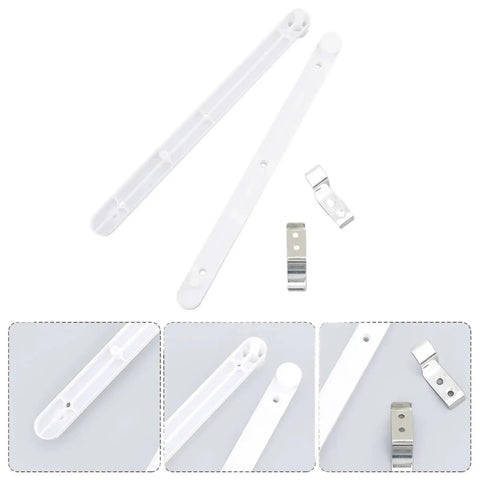 Full Extension Drawer Slides For Cabinets And Bookcases, Smooth Side Mount Rails With Quick Release Latches, Tool Free, White