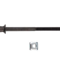 Solid Beef Black Steel Bed Bolt With Matching Nut To Clamp Wooden Frames Tight Without Any Drama Using Vintage Antique Hardware.