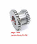 2 Speed Hi Low Metal Double Gear Set For CJ0618 Series Mini Lathe Metal Cutting Machine Durable 45 Carbon Steel Module M2.25 Precision Gearing For DIY Shop Projects. 30mm T29xT21, 45mm height