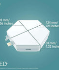 Color Changing LED Hexagon Tile Panels With Remote No App Or WiFi Needed Dorm Room Decor 6 Pack Dope Dorm Vibe Lights