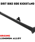 Forged Aluminum Dirt Bike Kickstand Side Stand With Rugged Springs For XC XCW XCF EXC EXCF 150 200 250 300 350 400 450 500 505 530 2008-2015 Black Finish