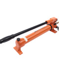 Hella Heavy Duty 10k PSI Single Acting Hydraulic Hand Pump With 1500ml Tank, portable iron manual tool for lifting.