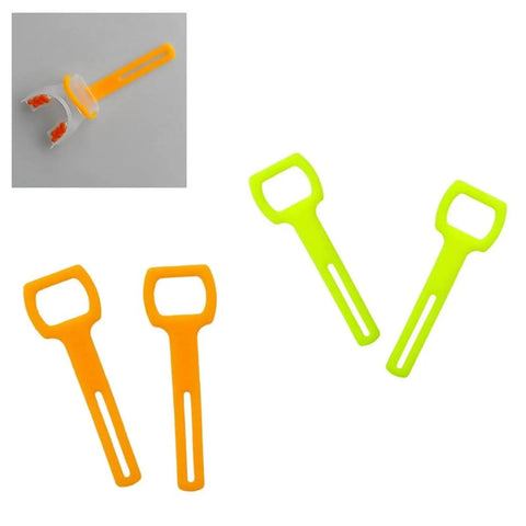 4 Piece Silicone Mouthpieces And Octopus Regulator Holder Straps For Scuba Diving With No Slip Easy Quick Wear T Shaped Buckles
