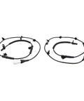 Front And Rear Abs Wheel Speed Sensor Set For Lincoln Mkx Ford Edge, featuring flexible wires and connectors for easy installation.