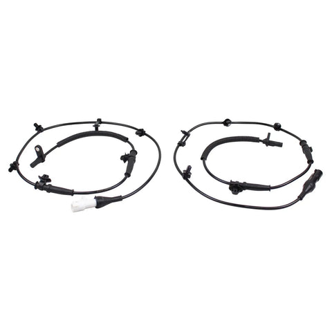 Front And Rear Abs Wheel Speed Sensor Set For Lincoln Mkx Ford Edge, featuring flexible wires and connectors for easy installation.