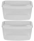 Clear Dive Mask Case And Snorkel Gear Storage Box Durable PP Plastic Dustproof Protective Container, two-box set shown stacked