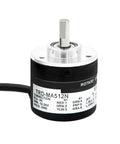 Side view of 1024N Per Revolution Single Turn Absolute Binary Gray Code Rotary Encoder TRD MA512N for precision motion control.