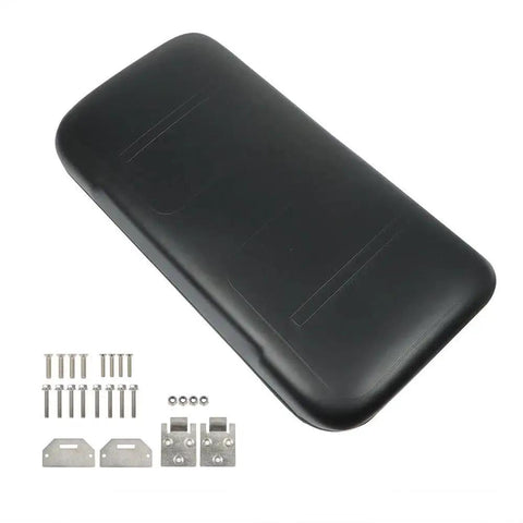 Black Front Seat Bottom Assembly For EZGO Medalist And TXT Golf Carts From 1994 To 2013 Replacement with installation hardware