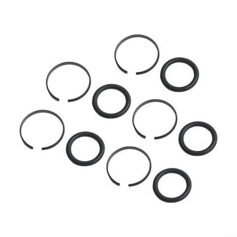5 Piece Replacement Kit For Pneumatic Impact Wrench Sockets Retainer Rings With O Rings Metal Anvil Clips For Air Tools Black