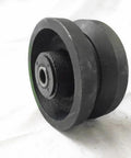 Heavy duty V-groove caster wheels for industrial use