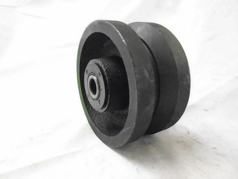 Heavy duty V-groove caster wheels for industrial use
