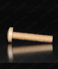 Heavy Duty PEEK Plastic Phillips Pan Head Machine Screws Built Like A Tank For Quick Fixes And Tough Jobs With UL94 V0 Flame Rating And Zero Rust Build, shown from the side.