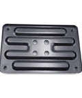 Top view of CPU Water Block Backplate for High Performance Water Cooling Install Panel with insulated back, durable iron construction.