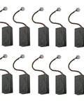 10 Pack Carbon Motor Brush Replacement For Orbital Sanders Model N031634 heavy duty brushes with wires for power restoration.