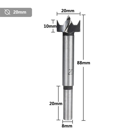 Heavy Duty 20Mm Self Centering Hole Saw Drill Bit, 20mm size, steel material, designed for precise wood and plywood cutting.