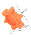 Flexible Rubber Jaw Coupling Insert Pad For CNC Machines, Shock Absorbing Center Cushion, Vibration Damping, orange, 4 cm