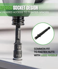 2.75 Inch Reversible Magnetic Nut Driver Set 3 Pack From One Sixteenth Inch To Five Sixteenth Inch Sizes Alloy Steel Switchbits