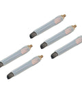 Five Pack M6 Welding Brushes For Seam Bead Cleaning And Joint Prep With Tough As Nails Carbon Fiber Conductive Brush Heads And Silicone Sleeve
