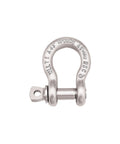 Heavy Duty Screw Pin Anchor Shackle Seven Eighths Inch Body One Inch Pin Diameter Hot Galvanized Steel Works With Up To 19000 Pounds Width Between Eyes One And Twenty Nine Sixty Fourths Inches RR C 271F Compliant, front view