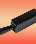 Cast iron ingot mold for 100 oz gold bars with long handle, black finish