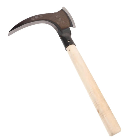 Do-It-All Manganese Sickle Garden Tool With Detachable Handle For Easy Weeding And Harvesting, Rugged And Durable Weeder