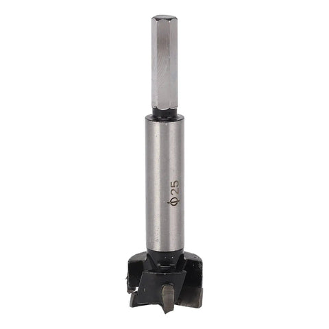 Workhorse Forstner Bit Set Featuring Rock Solid Cemented Carbide Tips, 25mm bit for precise wood and plastic hinge slots.
