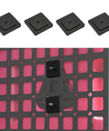 Molle Panel Mounting Bracket Base 4 Pack Matte Black Powder Coated Steel For Fire Extinguisher Gun Rack installation on grid panel