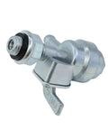 Close-up of Gas Tank Fuel Switch Valve Petcock with 10x1.25 Threading, 90 Degree On Off, for Universal Generator Fuel Valve Installation