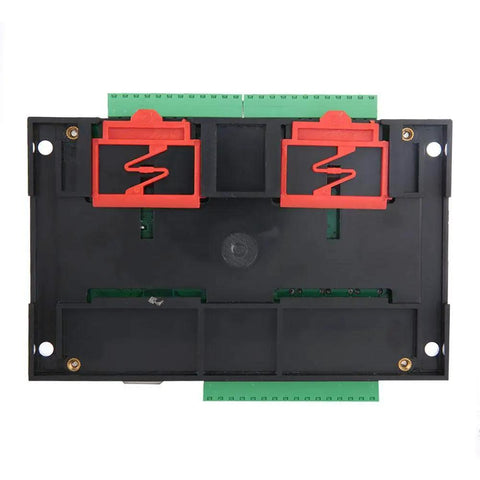 Top view of Beefy 24V PLC Controller For Industrial Automation With 14 Input And 10 Output FX1N-24MR Style, showing connectors.