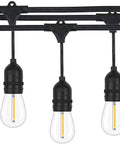 25 Pack Shatterproof S14 LED Replacement Bulbs For Outdoor String Lights One Watt Equivalent To Ten Watt 2200K Edison Filament E26 Base