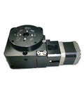 Used Pro Grade Motorized Rotary Positioning Stage With 42 Stepper Motor Turntable, 360 Degree R Axis Rotation, 36 Arcsecond Resolution